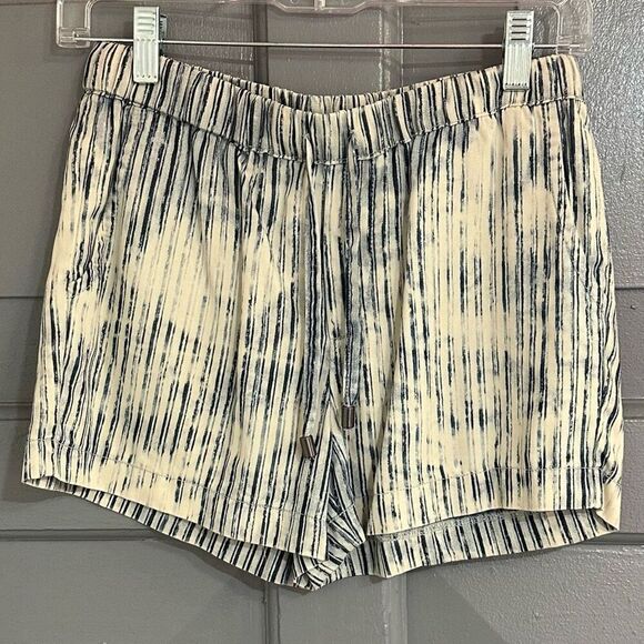 Velvet Heart 100% Tencel Faded Look Striped Elastic Waist Pull On Shorts Sz XS - Picture 1 of 6